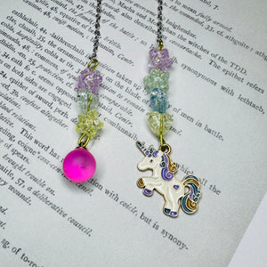 Chain Bookmark - Unicorn style 2