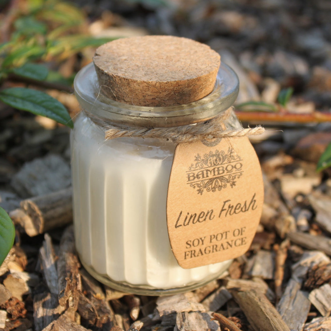 Linen Fresh Soy Pot Fragrance Candle