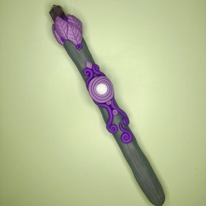 Howlite & Amethyst Wand