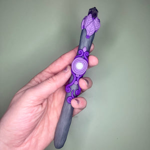 Howlite & Amethyst Wand