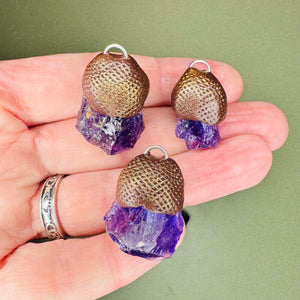 Acorn Amethyst pendant