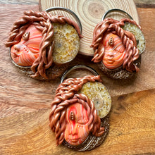 Load image into Gallery viewer, Ammonite goddess pendant
