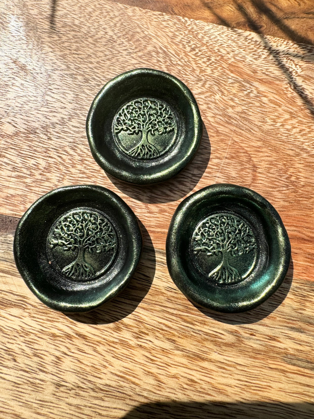 Green Tree of life mini offering bowl