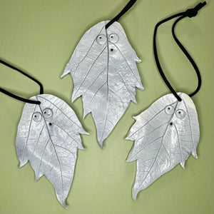 Ghost leaf hanging decoration