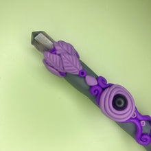 Load image into Gallery viewer, Black Agate &amp; Amethyst Wand
