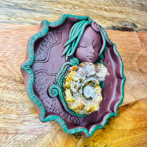 Ammonite goddess bowl