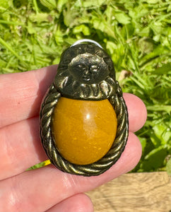 Sun pendant - Yellow Jasper