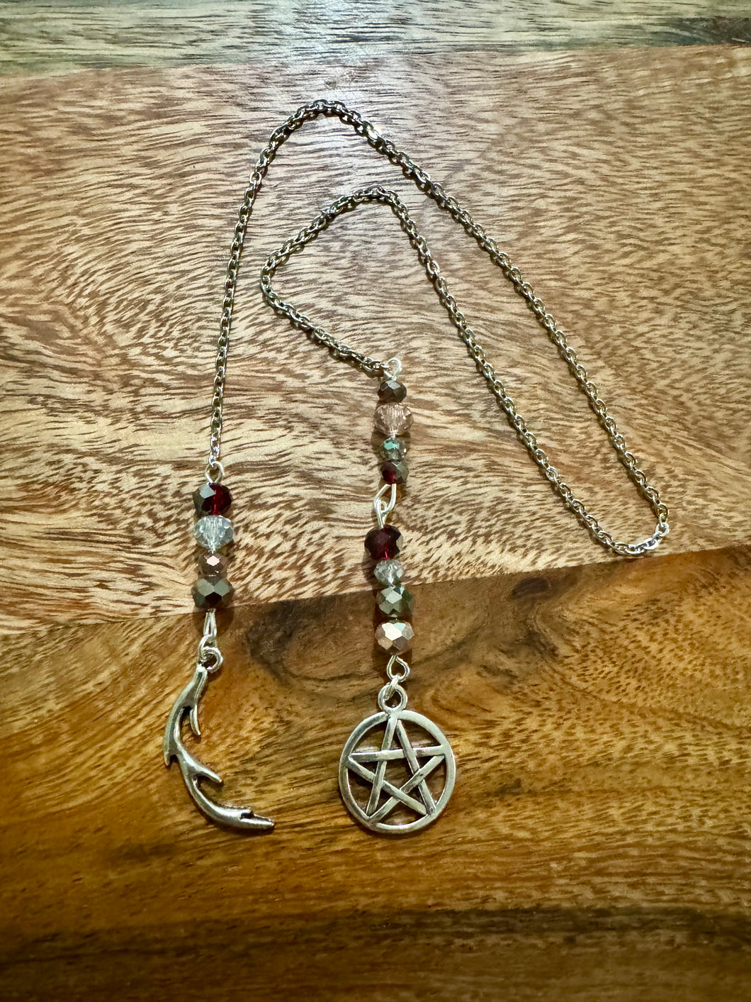 Chain bookmark - Antler/Pentacle