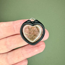 Load image into Gallery viewer, Rhodonite mini heart pendant
