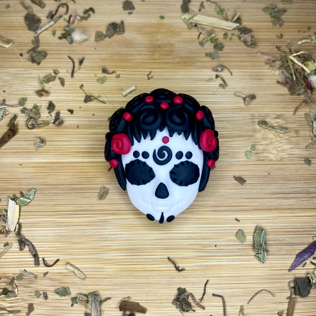 Red Day of the Dead mask