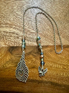 Chain bookmark - Eagle/feather