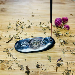 Moon incense holder