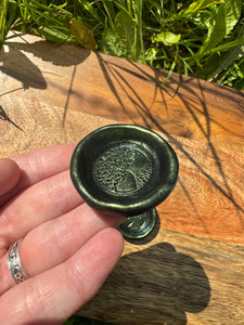 Green Tree of life mini offering bowl