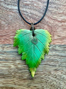 Leaf pendant - Birch