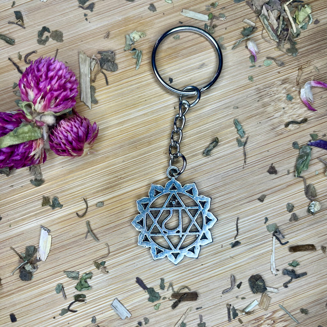 Heart chakra keyring