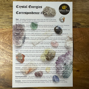 Crystal Energies Correspondence #2 Book of Shadows Page