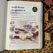 Load image into Gallery viewer, Crystal Energies Correspondence #5 Book of Shadows Page
