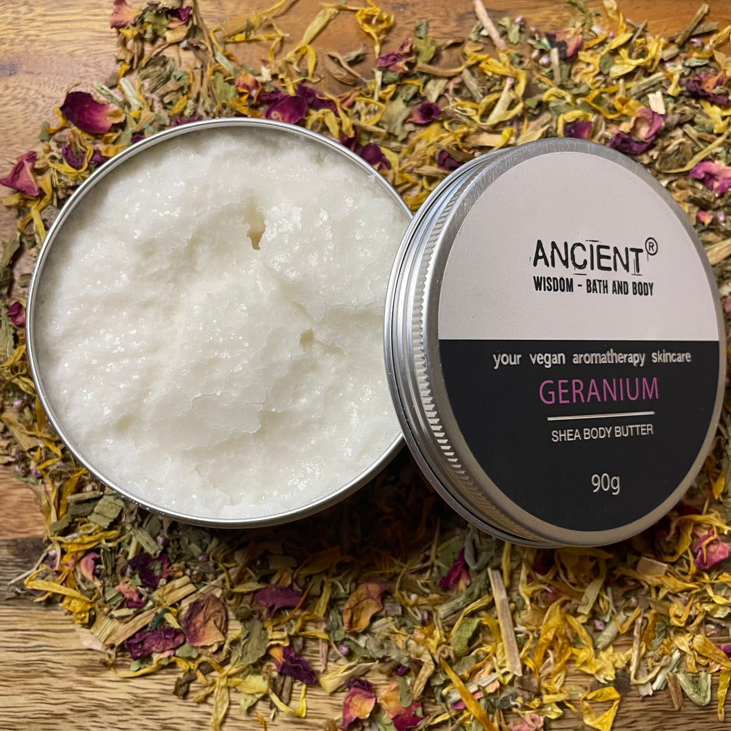 Aromatherapy Body Butter 90g - Geranium & Shea Butter