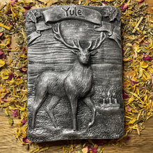 Load image into Gallery viewer, Yule Sabbat Silver Hanging Plaque
