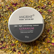 Load image into Gallery viewer, Aromatherapy Body Butter 90g - Geranium &amp; Shea Butter
