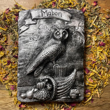 Load image into Gallery viewer, Mabon Sabbat Silver Hanging Plaque
