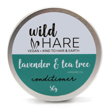 Load image into Gallery viewer, Wild Hare Solid Vegan Conditioner Bar 50g - Lavender &amp; Tea Tree
