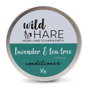 Wild Hare Solid Vegan Conditioner Bar 50g - Lavender & Tea Tree