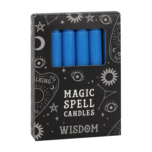 Blue Wisdom Spell Candles 12 Pack