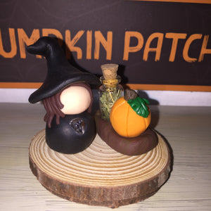 Pumpkin Witch Clear Quartz Nettle Alfalfa