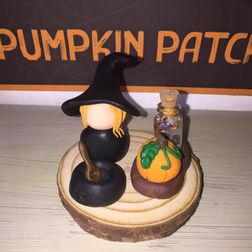 Kitchen Pumpkin Witch Mixed Crystals