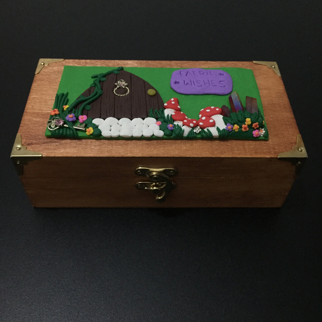 Keepsake Box Faerie Wishes Door Rainbow Aura Quartz Crystal