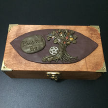 Load image into Gallery viewer, Keepsake Box Blessed Be Jasper Crystal Tree Of Life
