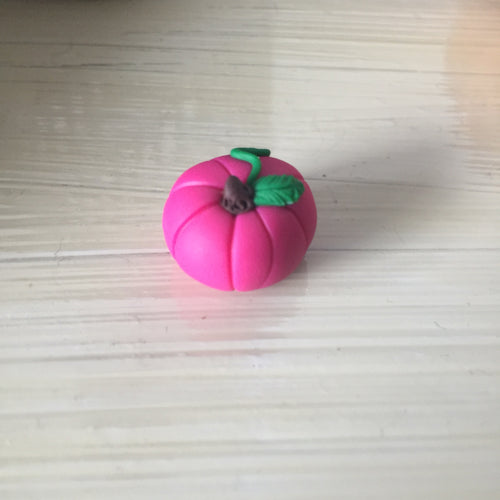 Handcrafted miniature pink pumpkin