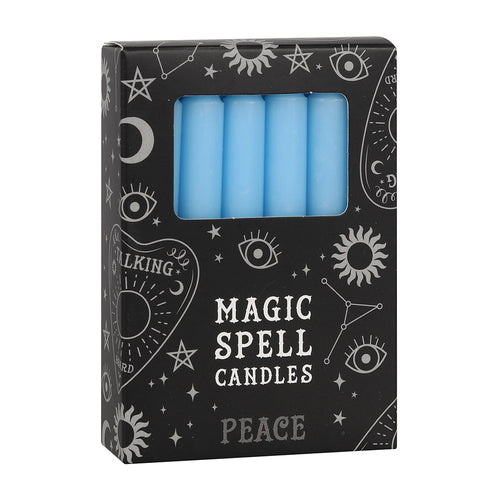 Light Blue Peace Spell Candles 12 Pack