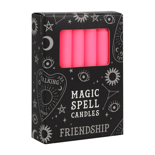 Pink Friendship Spell Candles 12 Pack