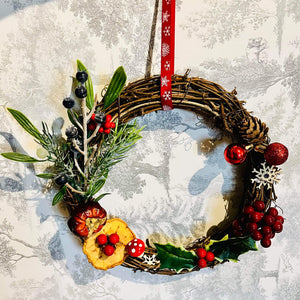 Handcrafted 20cm Yule wreath