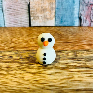 Mini Polymer Clay Snowperson