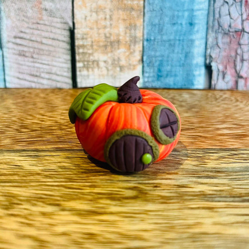 Mini Polymer clay Pumpkin House