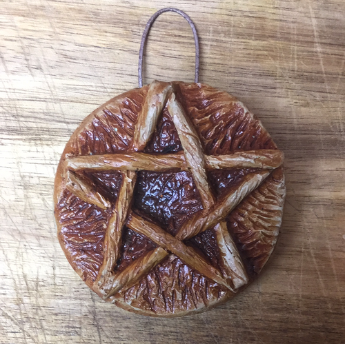 Small Bronzed Pentacle Plaque