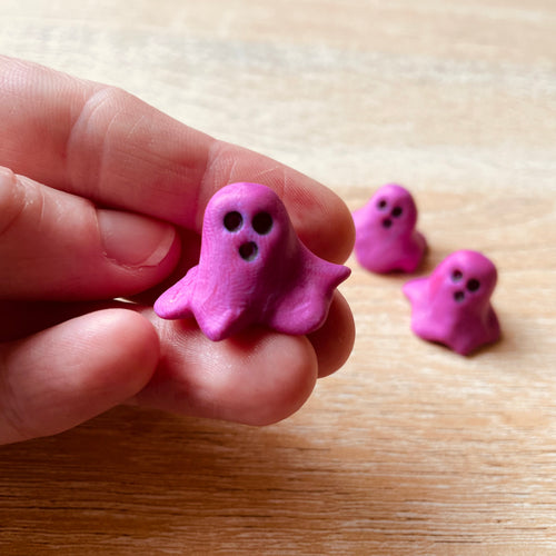 Polymer clay Mini Pink Boo Ghost