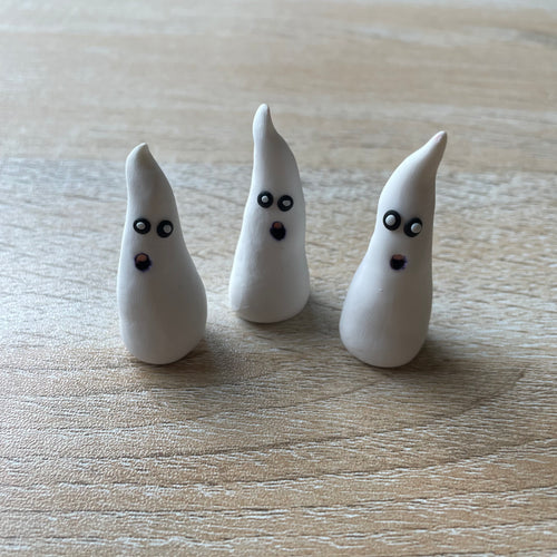 Polymer clay Boo Ghost